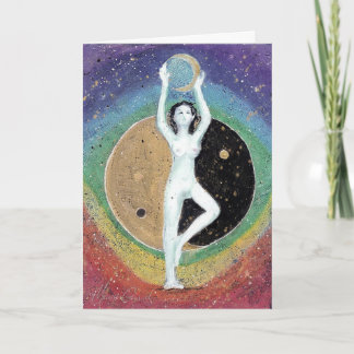Balance Yin Yoga Universum Chakra Maureen Girard Bedankkaart