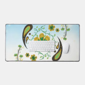 Balanced Bloom – Fleurs Vertes et Jaunes Douces (Clavier et souris)