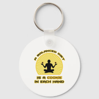 Balanced Diet: Koekje in elke hand Sleutelhanger
