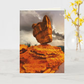 Balanced Rock, Colorado, Southwest, Blank Inside Kaart (Gele Bloem)