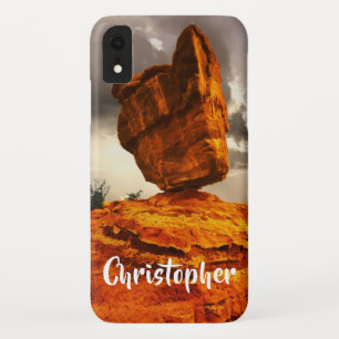 Balanced Rock Gepersonaliseerde naam iPhone XR Hoesje