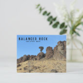 Balanced Rock Idaho Foto Briefkaart (Staand voorkant)