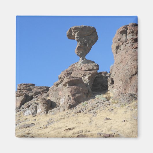 Balanced Rock Idaho Refrigerator Magnet Magneet (Voorkant)
