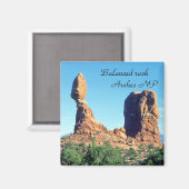 Balanced rock in Arches National Park - Utah, VS Magneet (Voorkant / Achterkant)