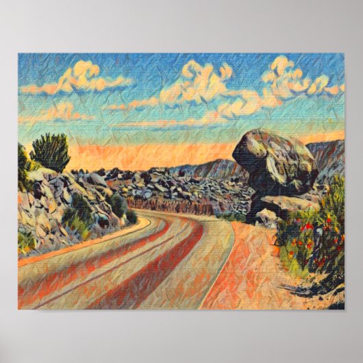 Balanced Rock Tijeras Canyon Poster (Voorkant)