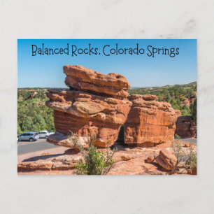 Balanced Rocks, Colorado Springs, Colorado Briefkaart