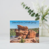 Balanced Rocks, Colorado Springs, Colorado Briefkaart (Staand voorkant)