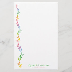 Balanceerretro Rainbow Chick Note Card Stationery Briefpapier