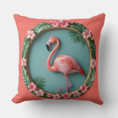 Balancerende Flamingo Kussen (Voorkant)