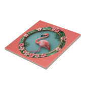 balancerende flamingo tegeltje (Zijkant)