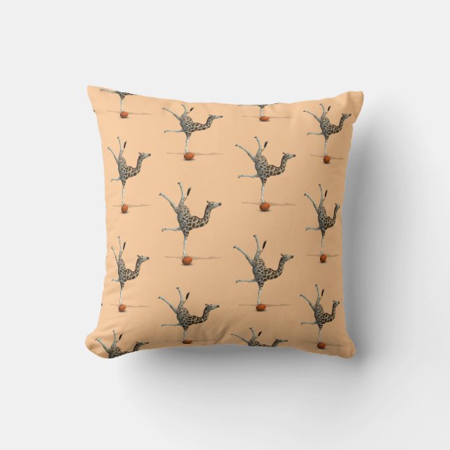 Balancerende Giraffe Kussen (Voorkant)