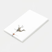 Balancerende Giraffe Post-it® Notes (Schuin)