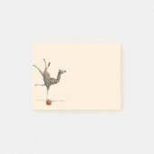 Balancerende Giraffe Post-it® Notes (Voorkant)