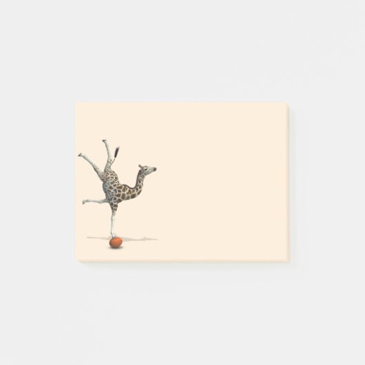 Balancerende Giraffe Post-it® Notes (Voorkant)