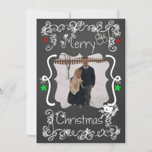 Balances blanches Carte de vacances photo Customis