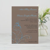 Balances de flammes - Carte Faire-part de mariage (Debout devant)