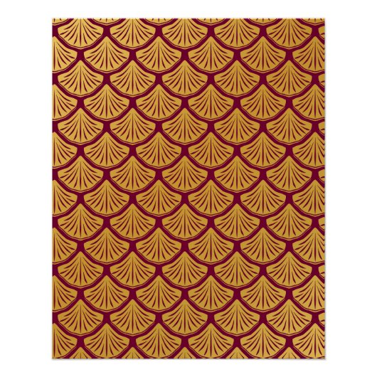 Balances de sirène Art déco - Magenta (Devant)