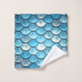 Balances de sirènes Turquoise (Gant de toilette)