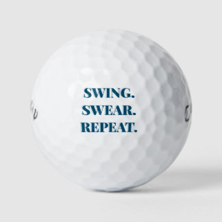 Balancez. Jurez. Répétez. Balles de golf drôles