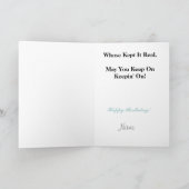 Balancier lavant outre de la carte d'anniversaire (Intérieur)