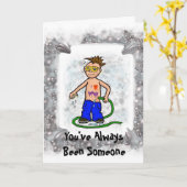 Balancier lavant outre de la carte d'anniversaire (Fleur jaune)