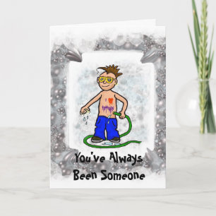 Balancier lavant outre de la carte d'anniversaire