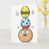 Balancing Act Animated Fun Card Kaart (Gele Bloem)