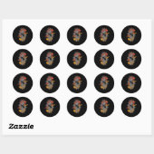 Balancing Koi Ronde Sticker (Vel)