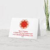 "Balancing the Root Chakra" Note Card Kaart (Achterkant)