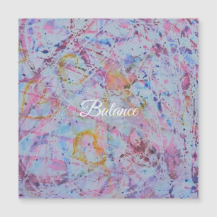 "Balans" Abstracte Aquarel Magnetische Kaart