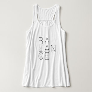 Balans geometrische typografie   TANKTOP