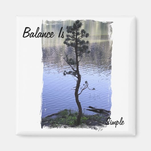 Balans is eenvoudig magneet (Voorkant)