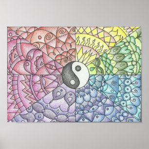 Balans Mandala Poster