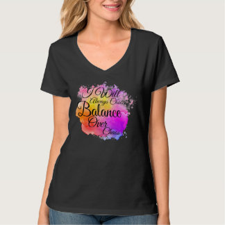 Balans over Chaos V-Neck T-shirt Black