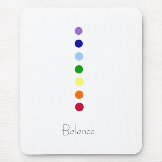 Balans - Simple Chakra Line Mousepad Muismat (Voorkant)