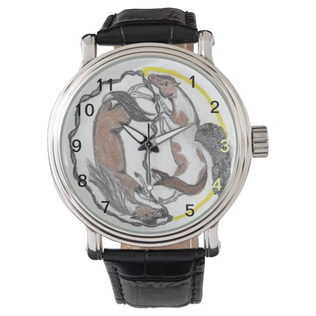 Balans van moeder en dochter horloge (Voorkant)