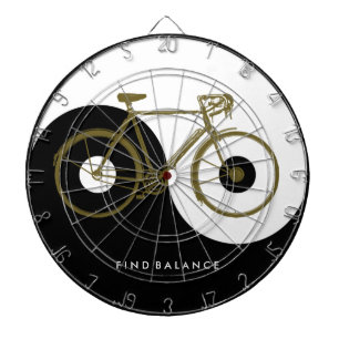 BALANS VINDEN / yin yang fiets Dartbord