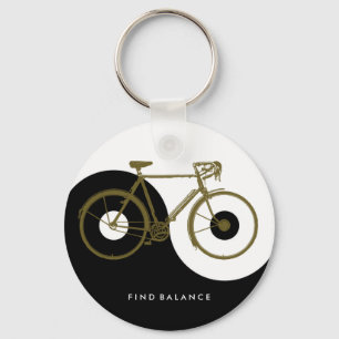 BALANS VINDEN / yin yang fiets Sleutelhanger