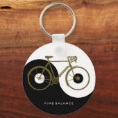 BALANS VINDEN / yin yang fiets Sleutelhanger (Voorkant)
