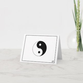 BALANS - Yin en Yang Blank Bedankkaart