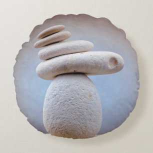 Balansende Stones Square + uw ideeën Rond Kussen