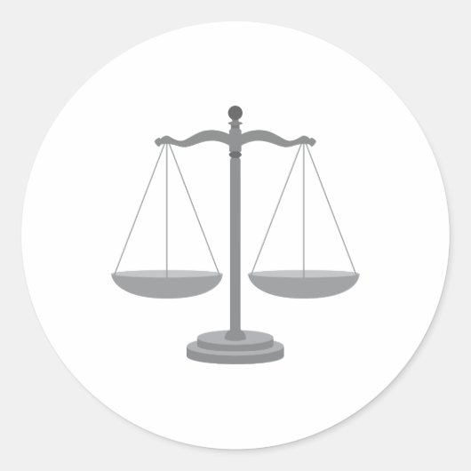 Balansschaal Ronde Sticker (Voorkant)