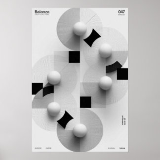 Balanza: Geometrische Serie Poster