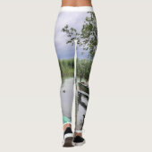Balaton - Bateaux et leggings naturels pour femmes (Dos)