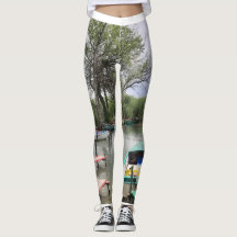 Balaton - Boot en natuur leggings voor vrouwen