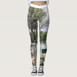 Balaton - Boot en natuur leggings voor vrouwen