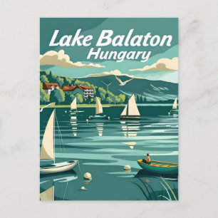 Balatonmeer Hongarije Briefkaart