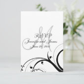 Balayage de carte RSVP mariage pour Invitation Car (Debout devant)