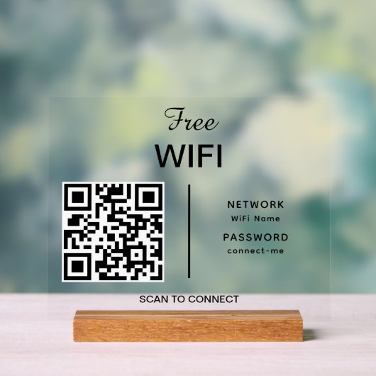 Balayage de code QR du réseau Wifi pour connecter (Neutre)