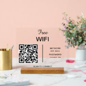 Balayage de code QR du réseau Wifi pour connecter (Mariage)
